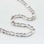 Figaro Link Chain Necklace (20"L)