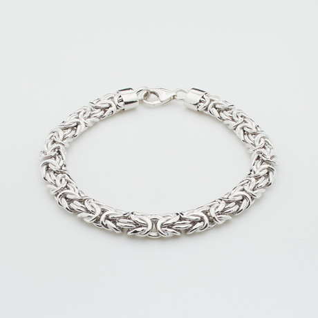 Flat Byzantine Link Bracelet