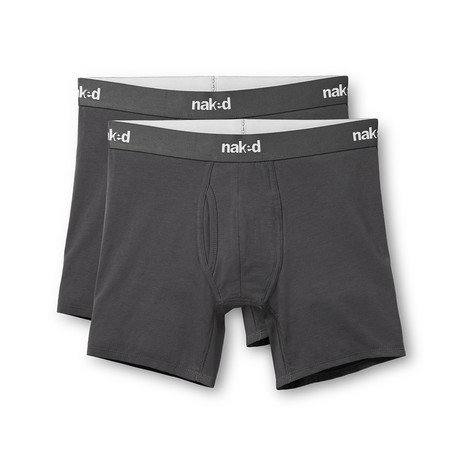 Essential Boxer Brief // 2-Pack // Charcoal (S)
