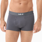 Essential Cotton Stretch Trunks // 2-Pack // Charcoal (M)