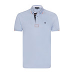 Cubic Short Sleeve Polo // Baby Blue (L)