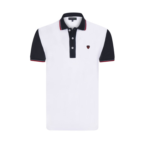 Crown Short Sleeve Polo // White (XS)