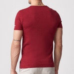 Peyton Printed T-Shirt // Claret Red (S)