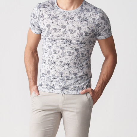 Sherman Printed T-Shirt // Grey (L)