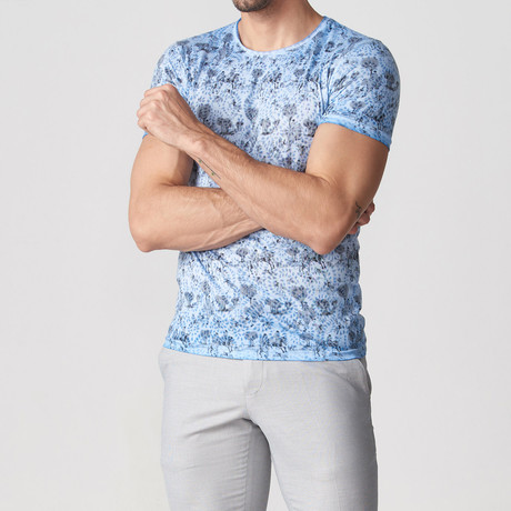 Sherman Printed T-Shirt // Blue (2XL)