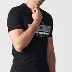 Vinn Printed T-Shirt // Black (S)