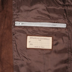 Jacob Leather Bomber // Dark Brown (M)
