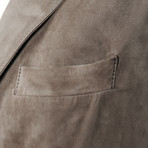 William Leather Blazer // Gray (M)