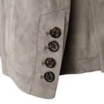 William Leather Blazer // Gray (M)