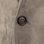 William Leather Blazer // Gray (M)