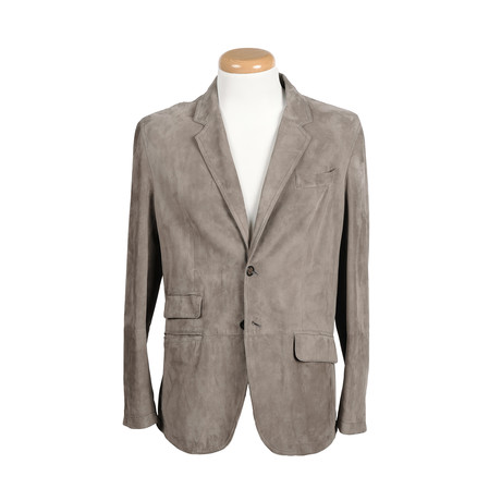 William Leather Blazer // Gray (S)