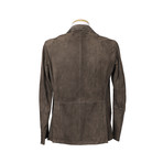 James Leather Blazer // Gray (S)