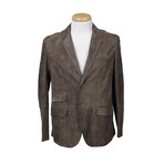 James Leather Blazer // Gray (S)