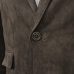 James Leather Blazer // Gray (S)