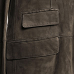 James Leather Blazer // Gray (S)