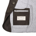 James Leather Blazer // Gray (S)