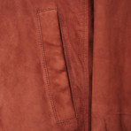 Michael Leather Jacket // Burnt Orange (XS)