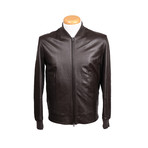 Elijah Leather Jacket // Brown (S)
