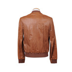 Dylan Leather Jacket // Brown (S)
