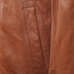 Dylan Leather Jacket // Brown (S)