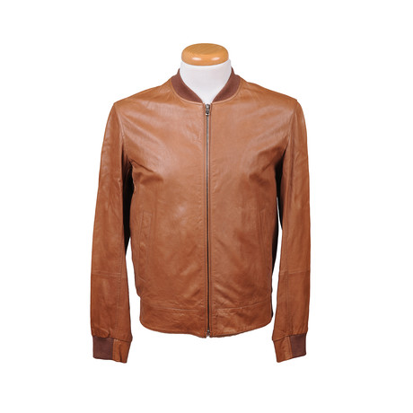 Dylan Leather Jacket // Brown (S)