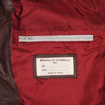 Luke Leather Jacket // Brown (S)