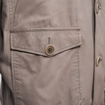 Henry Leather Jacket // Gray (S)