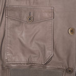 Henry Leather Jacket // Gray (S)
