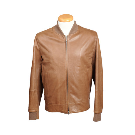 Wyatt Leather Jacket // Tan (S)