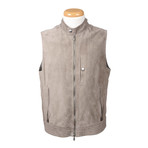 Lucas Leather Vest // Beige (M)