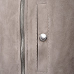 Lucas Leather Vest // Beige (XS)