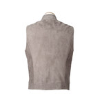 Lucas Leather Vest // Beige (XS)
