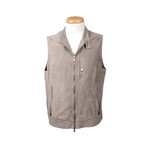 Lucas Leather Vest // Beige (S)