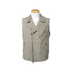 Jackson Leather Vest // Gray (M)