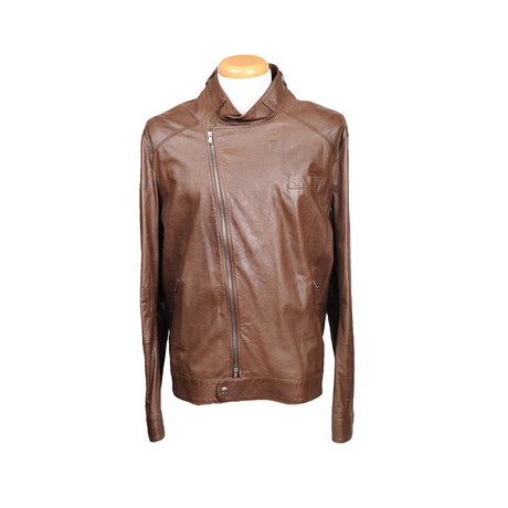 Owen Leather Jacket // Brown (S)