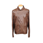 Owen Leather Jacket // Brown (S)