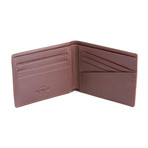 RFID Blocking Slim Bifold Wallet in American Leather // Brown