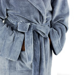 Microfleece Bathrobe (Celestial Blue)