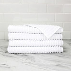 Zero Twist Hand Towel // Set of 4 (White)