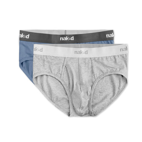 Brief // 2 Pack // Medium Heather Gray (XS)