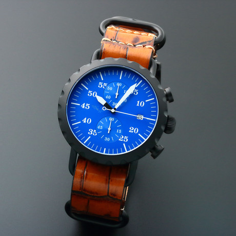 Peregrine Squadron Pilot Chronograph Quartz // Limited Edition // PSA-CH-DLC-2C // Unworn