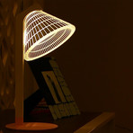 3D Lamp // Conic Metal