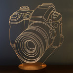 3D Lamp // Camera Wood