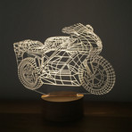 3D Lamp // Moto Wood