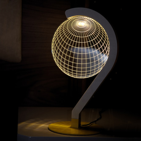 3D Lamp // Sphere Metal