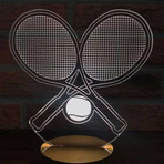 3D Lamp // Tennis Wood