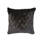 Contempo Cuddle Fur Pillow // Black (14"L x 20"W)