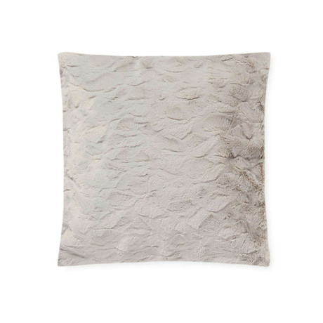 Contempo Cuddle Fur Pillow // Silver (14"L x 20"W)