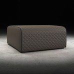 Morton Ottoman // Fendi Leather