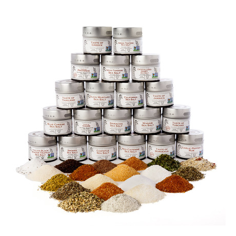 Ultimate Gourmet Seasoning and Artisanal Sea Salt Collection // Set of 20